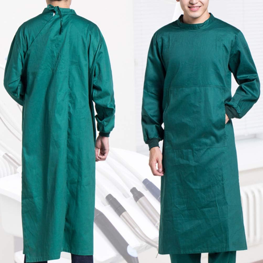 Short Sleeve Nurse Scrub Top and Jogger Pants Set - Green