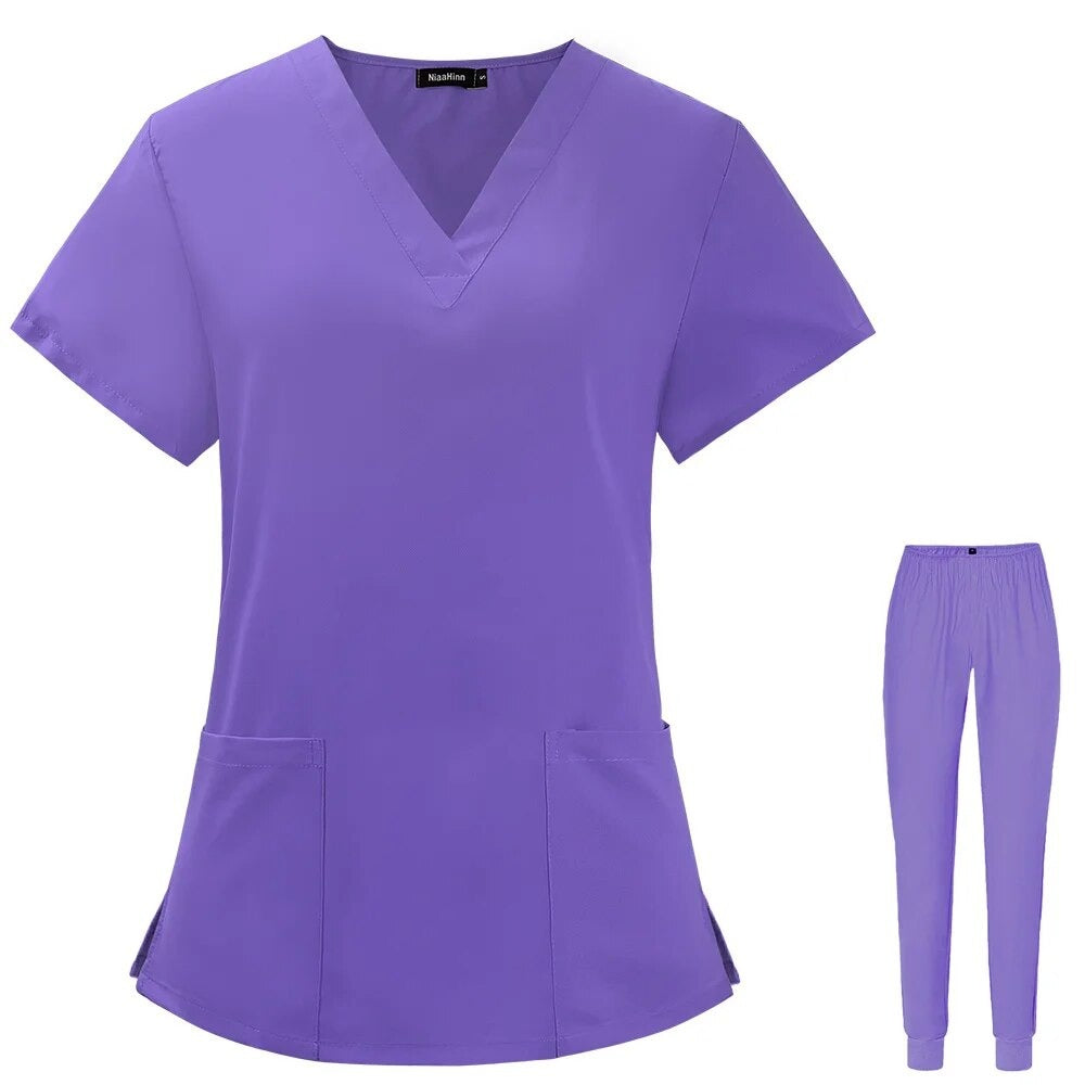 Short Sleeve Nursing Scrubs